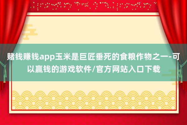 赌钱赚钱app玉米是巨匠垂死的食粮作物之一-可以赢钱的游戏软件/官方网站入口下载