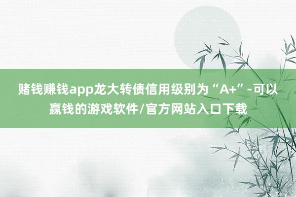 赌钱赚钱app龙大转债信用级别为“A+”-可以赢钱的游戏软件/官方网站入口下载